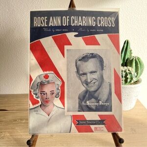 1942 Rose Ann of Charing Cross Sheet Music Sammy Kaye WWII